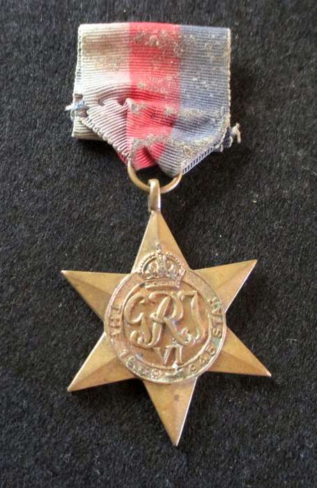 1939-45 Star WWII medal awarded to M Windvogel