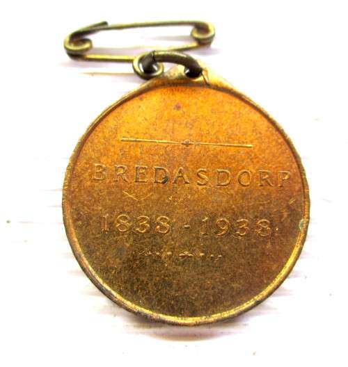 1838 - 1938 Bredasdorp centenary Medal