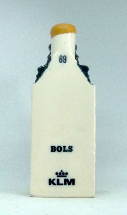 Vintage KLM Blue Delft Dutch Houses. BOLS Amsterdam Miniature Porcelain House #69