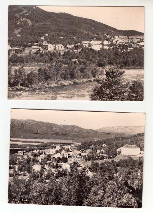 Two Vintage Photo Postcards, GEILO Norway. Unused.