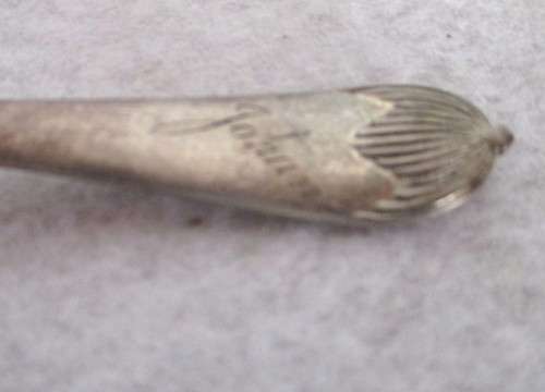 Hallmark Silver Baby Spoon. William Gallimore & Sons Sheffield 1905. Engraved Johan. In box. 23.8g.