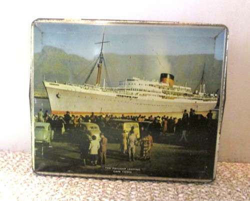 VINTAGE SOUTH AFRICA (PTY.) LTD. OBSERVATORY CAPE THE MAILSHIP LEAVING CAPE TOWN, EDWARD SHARP TIN