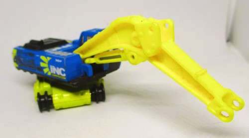 Matchbox Working Rigs Construction Excavator, Blue/Yellow. No Bucket. 1:64