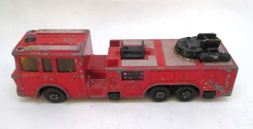 1979 Matchbox Super Kings K-39 Snorkel Fire Engine. Scale 1:50 Well Payed. Ladder Missing.