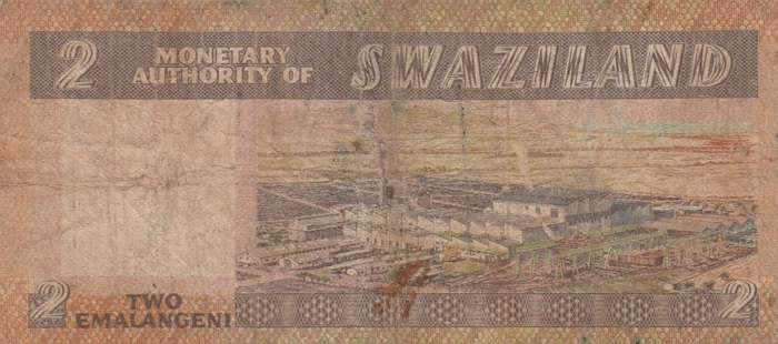 Swaziland, 2 Lilangeni, 1974. As per scan