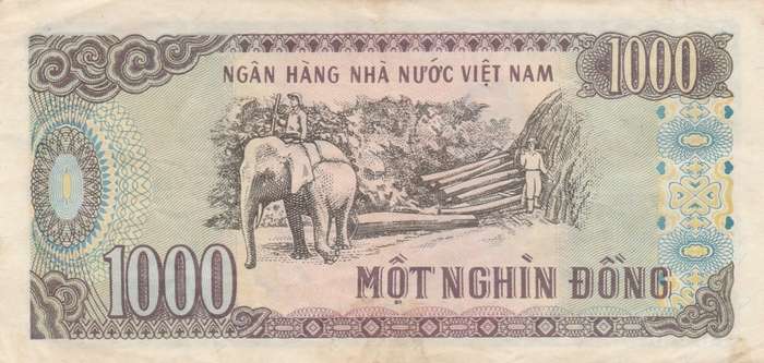1988 Viet Nam Vietnam 1000 Dong . As per scan
