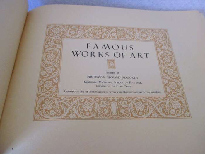 FAMOUS WORKS OF ART, COMPLETE ALBUM OF 115 CIGARETTE CARDS