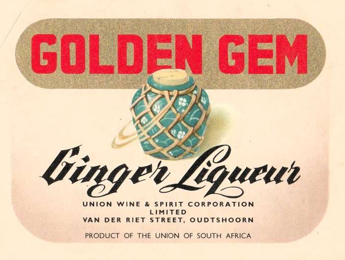 Four Different Vintage Union Wine and Spirit, Liqueur Bottle Lables. Oudtshoorn.