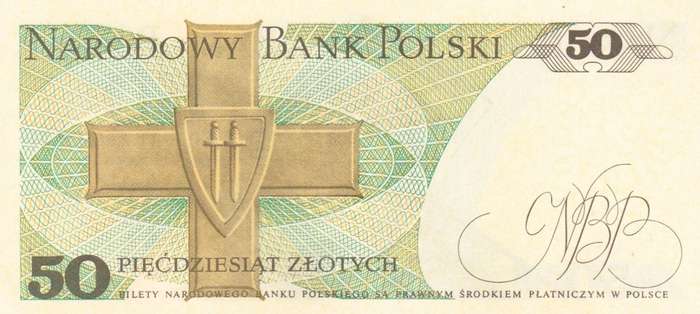 1988 50 Polish Zlotych Banknote. As per scan. UNC
