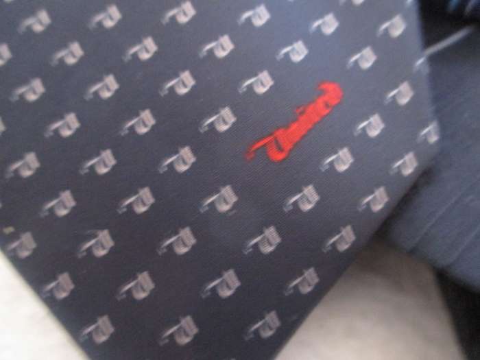 Lot of 5 Vintage Men`s Tie, Corporate, as per photo. Worn.