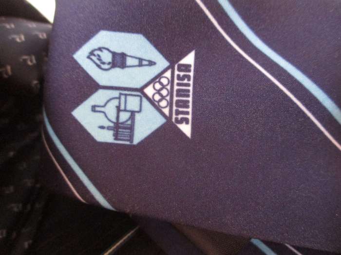 Lot of 5 Vintage Men`s Tie, Corporate, as per photo. Worn.