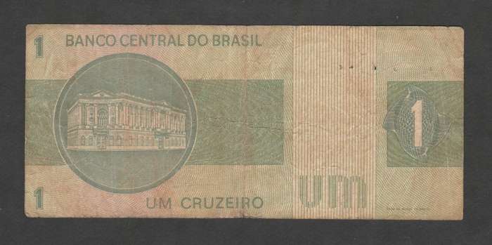 1 Cruzeiro BRAZIL 1970, Banknote,