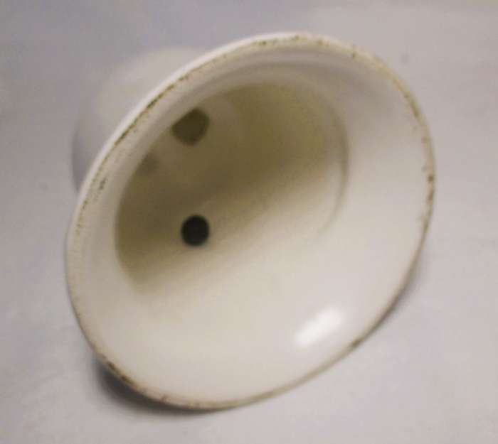 Vintage Delt Blue and White Bell. Small hairline crack on handle. 100mm high.