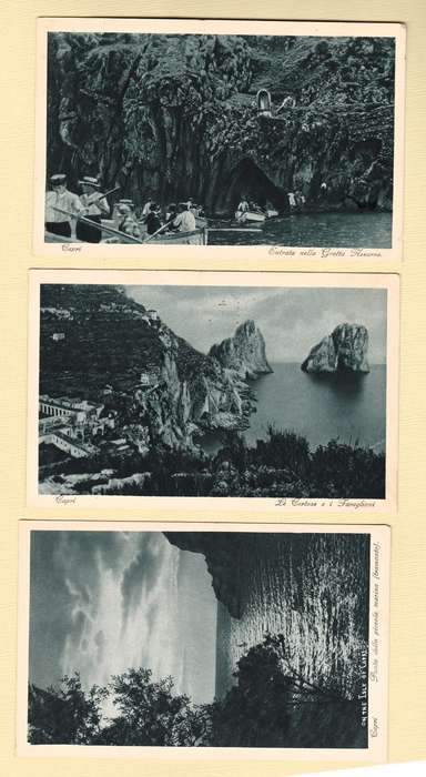Vintage Postcard. 1930`s Capri Napoli, Italy Photo Postcards.