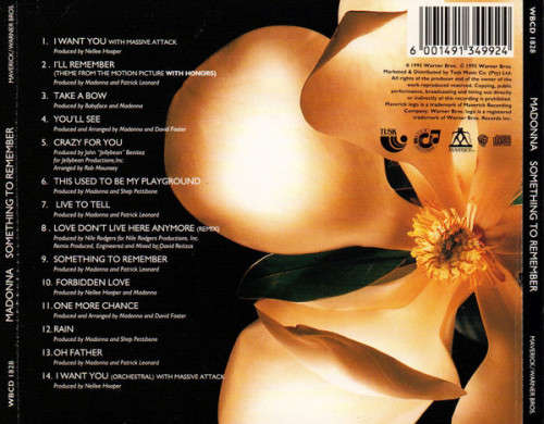 Madonna - Something To Remember (CD)