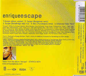 Enrique - Escape (CD Single)