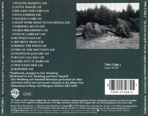Eric Weissberg And Steve Mandell - `Dueling Banjos` From The Original Soundtrack Deliverance (CD)