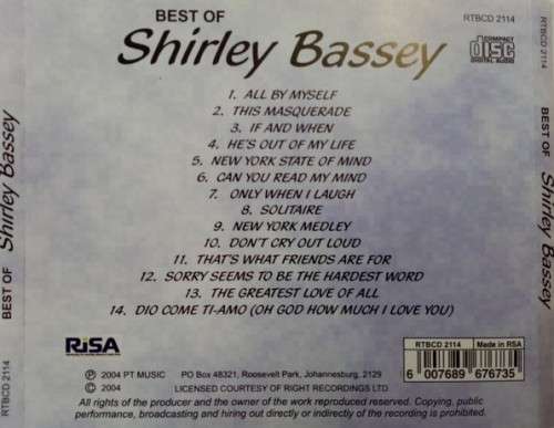 Shirley Basse - Best Of (CD)