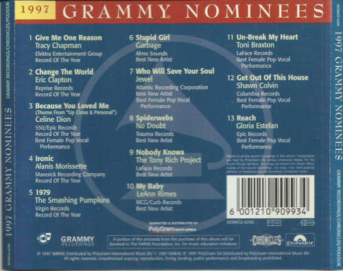 Various - 1997 Grammy Nominees (CD)