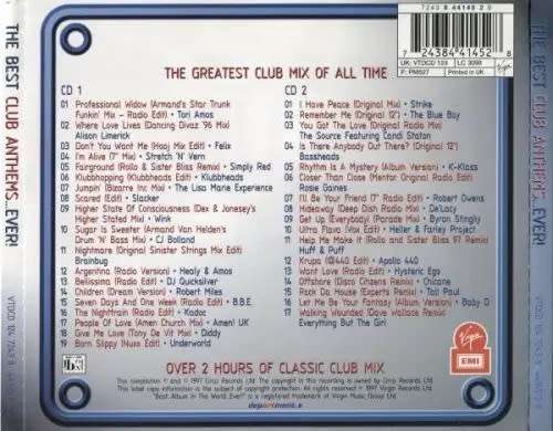 Various - The Best Club Anthems...Ever! (Double CD)