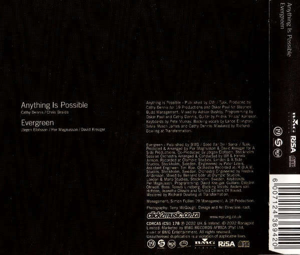 Will Young - Anything Is Possible / Evergreen (CD Single)