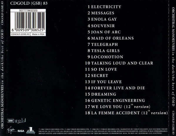 Orchestral Manoeuvres In The Dark - The Best Of OMD (CD)