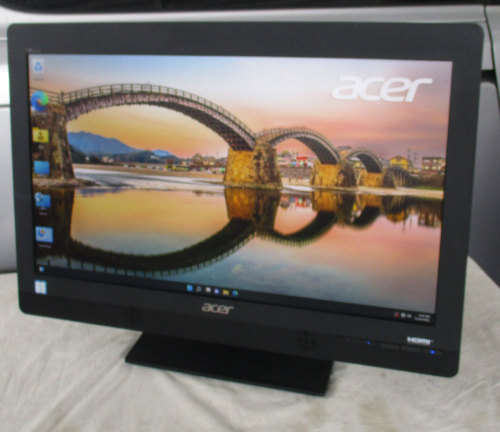 acer 7265ngw-all in one 23``, 6th gen, core i5, 8gb ram, 1tb hd, wifi, dvdrw, cam, win 11 pro, etc