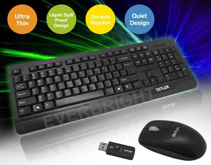 iSONIC 2.4GHz WIRELESS DELUXE KEYBOARD AND MOUSE COMBO (BRAND NEW)