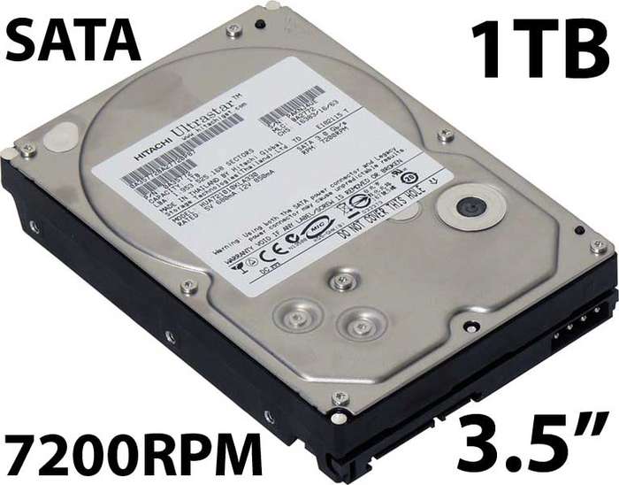 HITACHI ULTRASTAR 1TB *1000GB* FASTEST 7200 RPM SATA INTERNAL 3.5" HARD DISK