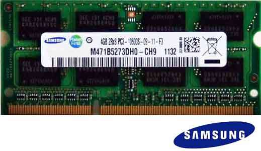 SAMSUNG / HYNIX 4GB 2RX8 PC3 DDR3 - 1333MHz LAPTOP MEMORY RAM