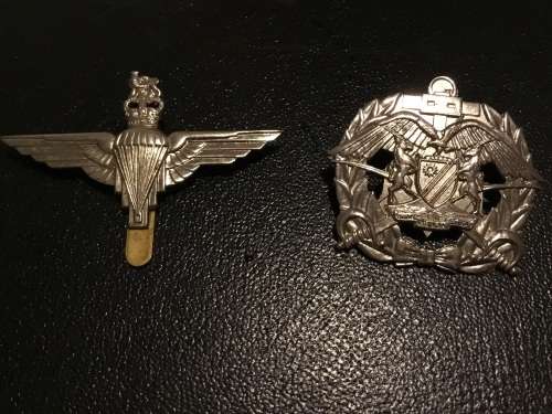 Namibian Military badge and British para badge