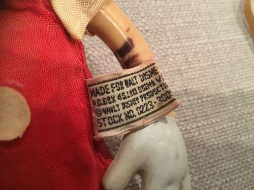 Vintage pinocchio Walt Disney made in Hong Kong 1950 /60 era
