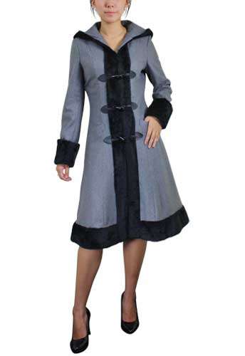 Grey Wool Cap Coat