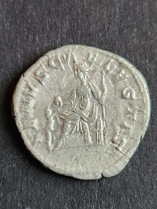 Ancient Roman Silver Coin Julia Soaemias - mother of Emperor Elagabalus - as per photograph
