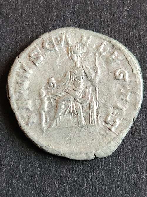 Ancient Roman Silver Coin Julia Soaemias - mother of Emperor Elagabalus - as per photograph