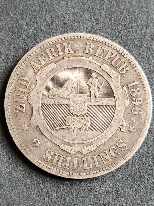 Zar 2 Shillings 1896 Silver - as per photograph