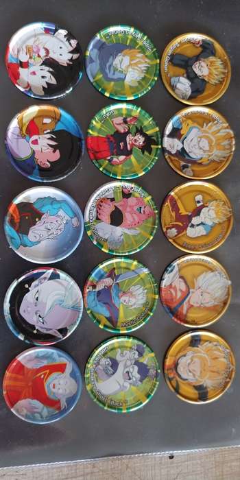 DRAGON BALL 15 METAL TAZOS