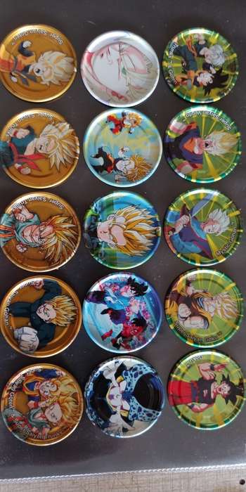 DRAGON BALL 15 METAL TAZOS
