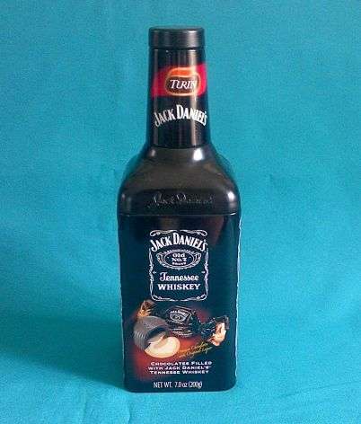 JACK DANIEL'S BOTTLE SHAPED TIN