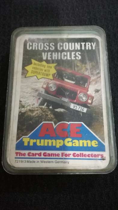 Card Games Collectors` Ace Trump Game Cross Country Vehicles Game