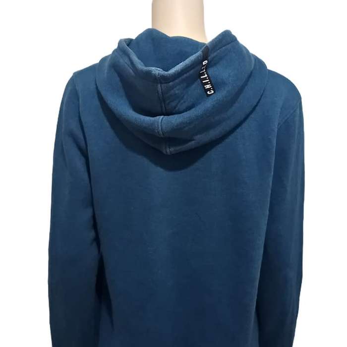 Blue Printed Hoody Unisex size Medium