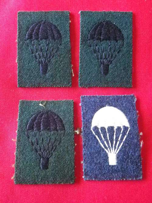 GREAT BRITAIN ? ARMY PARACHUTE QUALIFICATION BADGES - UNABLE TO IDENTIFY OR AUTHENTICATE
