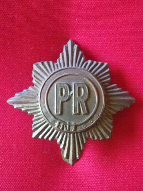 SOUTH AFRICAN POLICE RESERVE ? EARLY BRASS CAP BADGE     (4467)
