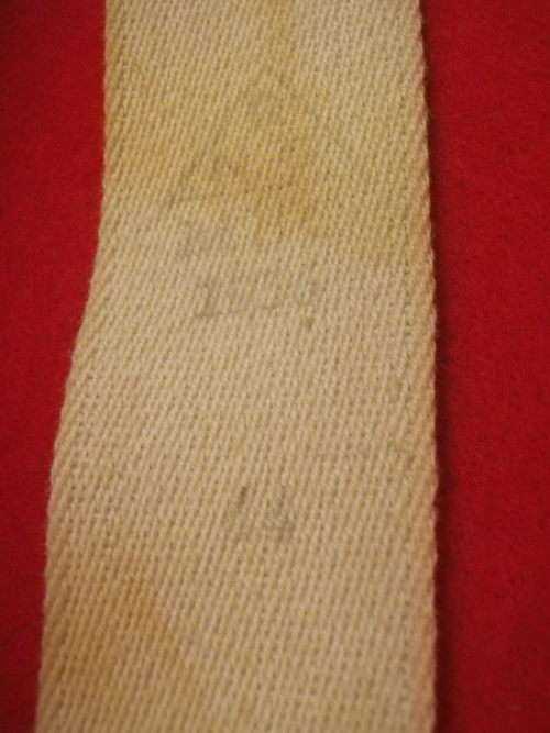 RHODESIAN ARMY ISSUE BRACES - WORN WITH GREENS - STAMPED RHOD & NYASALAND GOVT.    (3264)