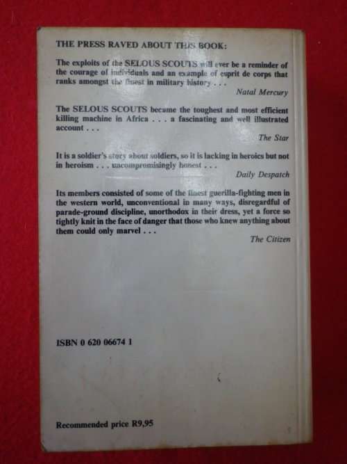 RHODESIA - `SELOUS SCOUTS TOP SECRET WAR` - REID-DALY (SIGNED)  + STIFF - SC  SOME FOXING   (8142)