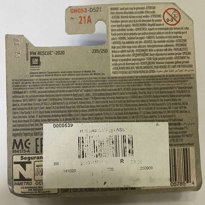 Hotwheels Diecast on Card:2020 HW Rescue