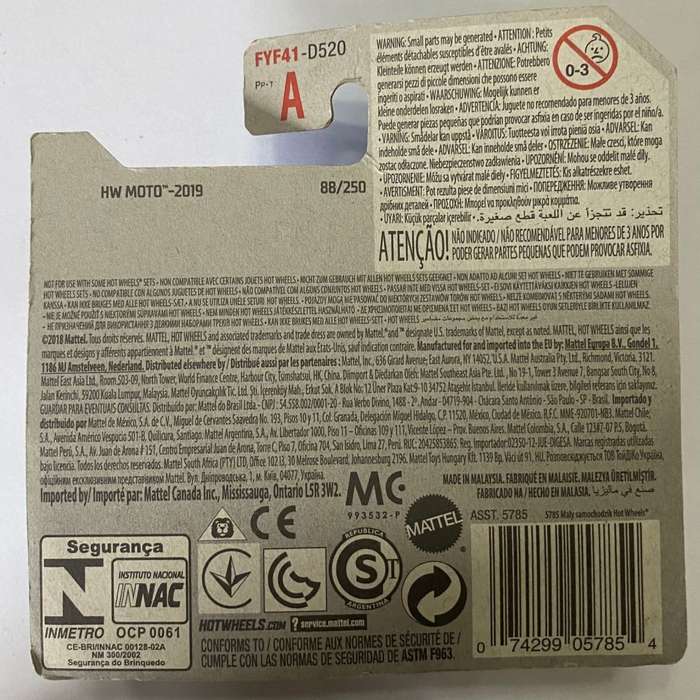 Hotwheels Diecast on Card:2019 HW Moto