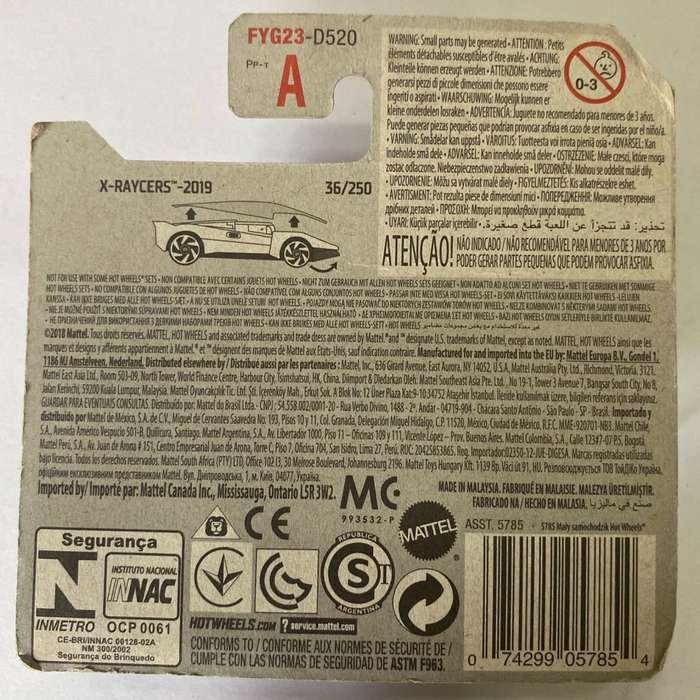 Hotwheels Diecast on Card:2019 X Racers