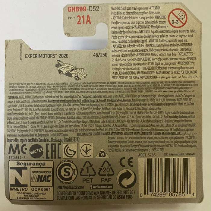 Hotwheels Diecast on Card:2020 ExperiMotors