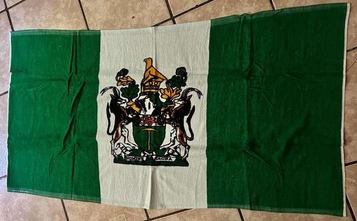 Original Period - Large Rhodesian  Flag Towel - As New
